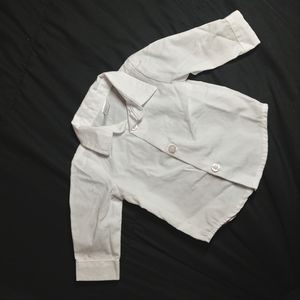 Newborn George White Button Down Dress Shirt